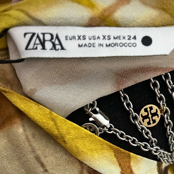 NWT ZARA MULTI COLOR MIDI SZ XS - Picture 4 of 9